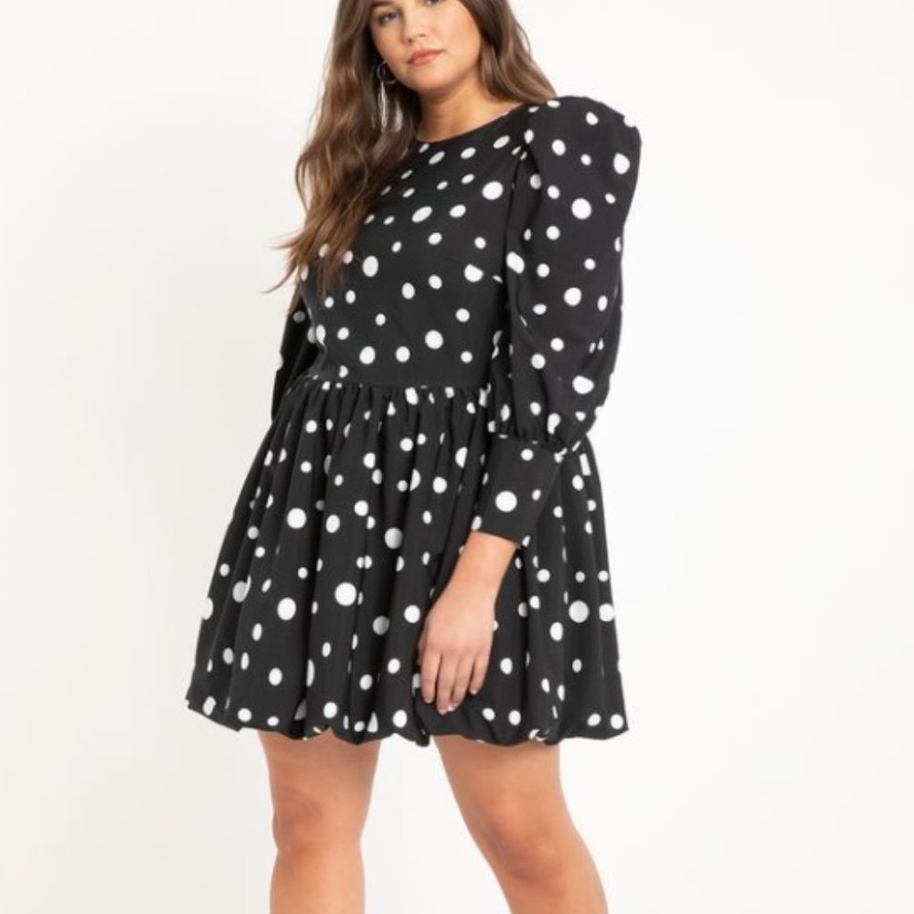 Eloquii Polka Dot Dress